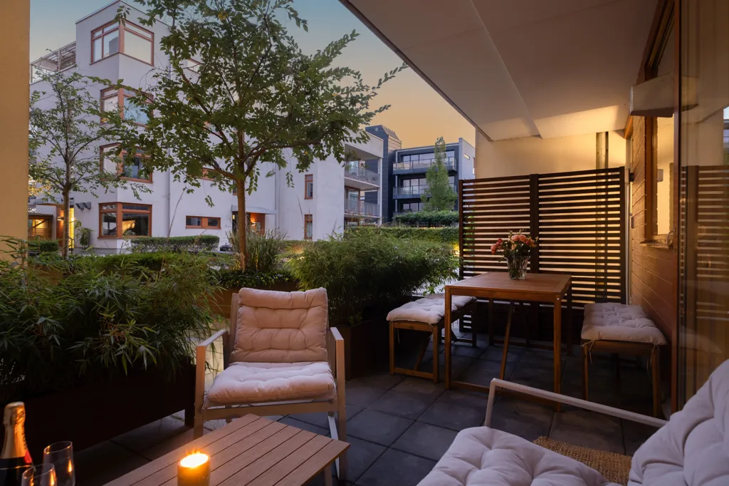 Terrasse - Seafront Apartment with Garden in Söder