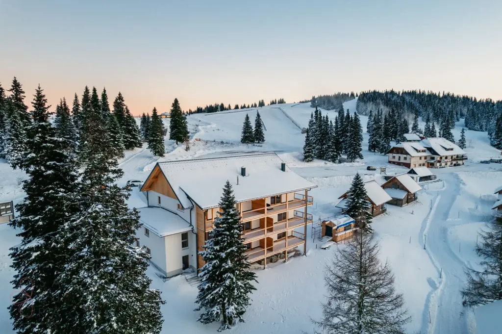 Vista aerea - Modern Holiday Complex with Ski-In/Ski-Out in Posch Alpe