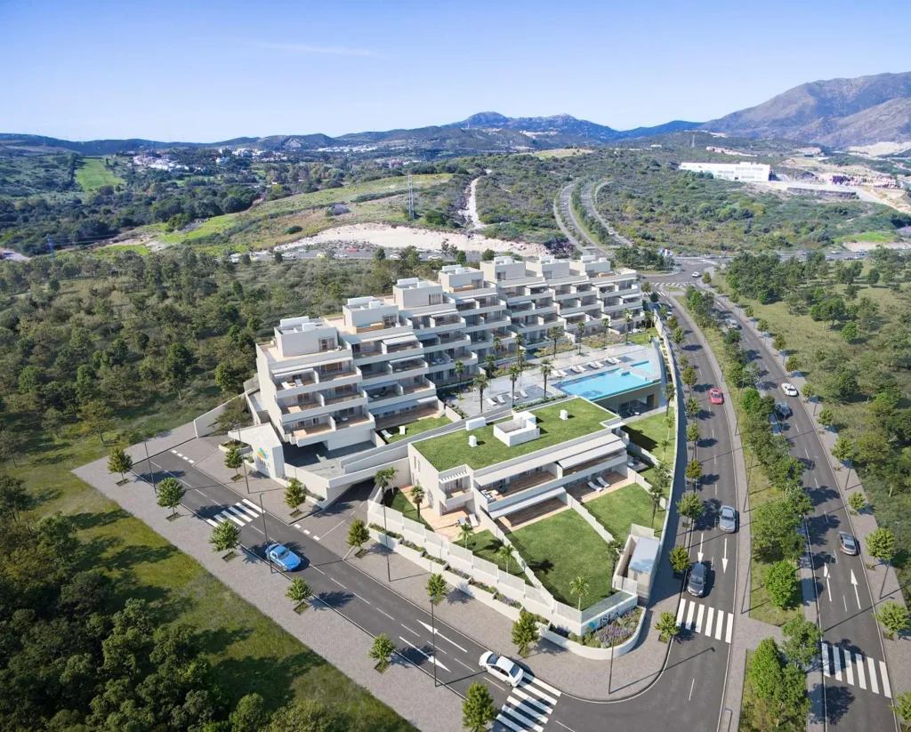 Vue aérienne - Duplex Penthouse with Sea Views in Estepona