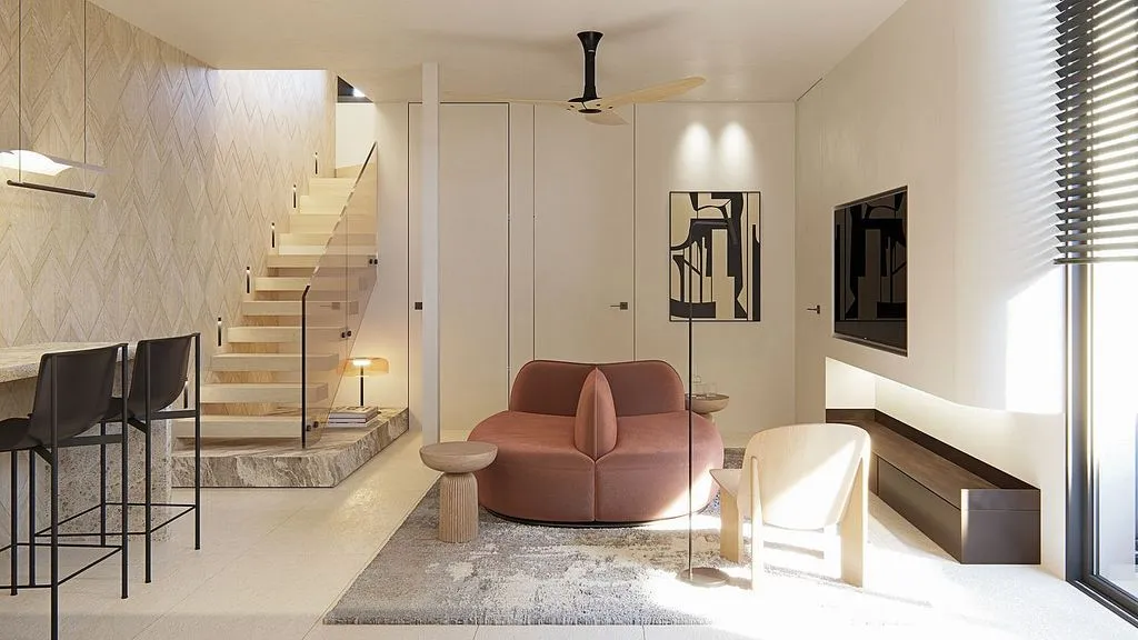 Séjour - New Villa with Pool in Islantilla