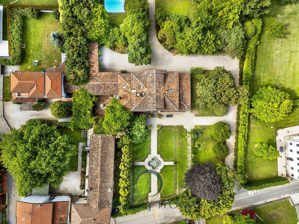 Vue aérienne - Historic Villa with Garden in Stra, Veneto