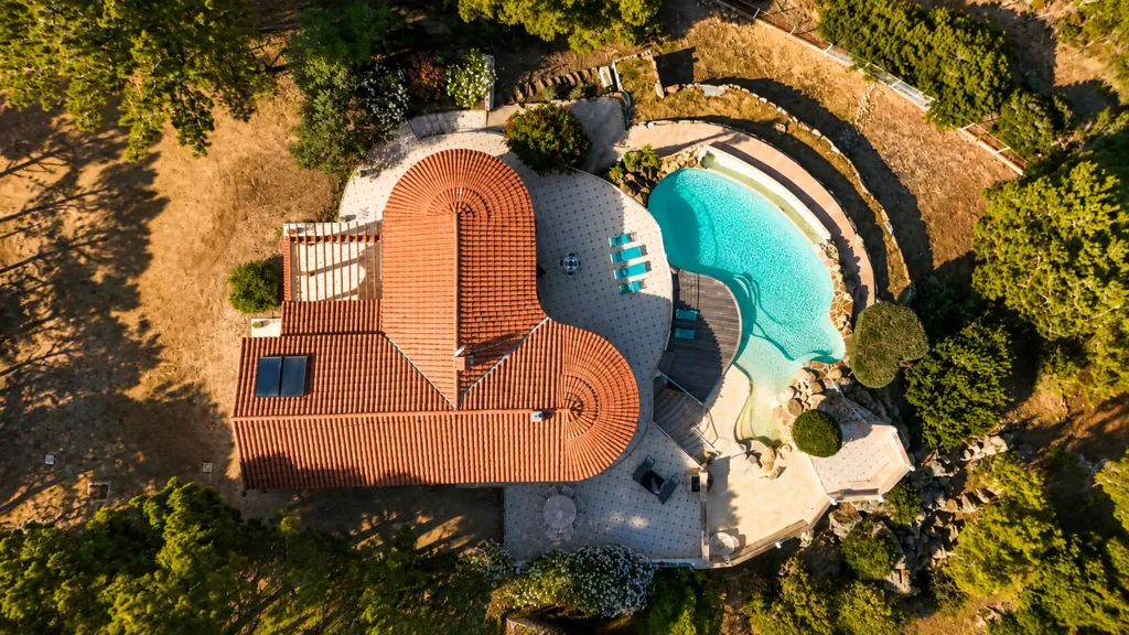 Õhuvaade - Luxury Villa with Sea View in Ajaccio
