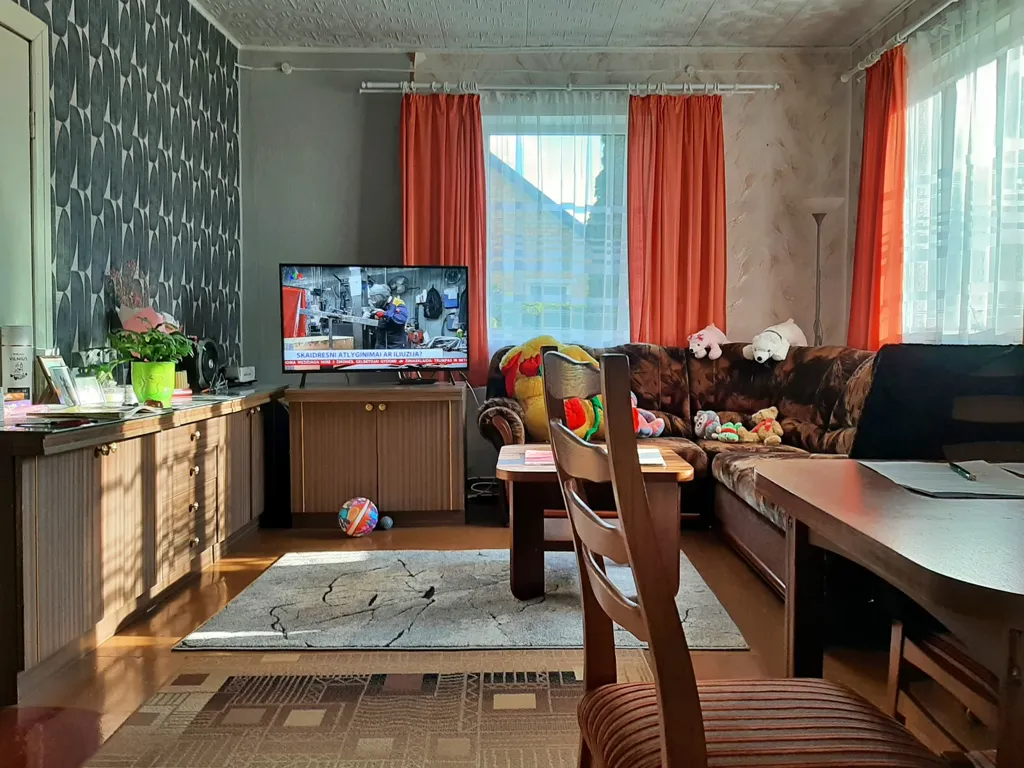 Living Room - Cottage with Garden in Joniškis District