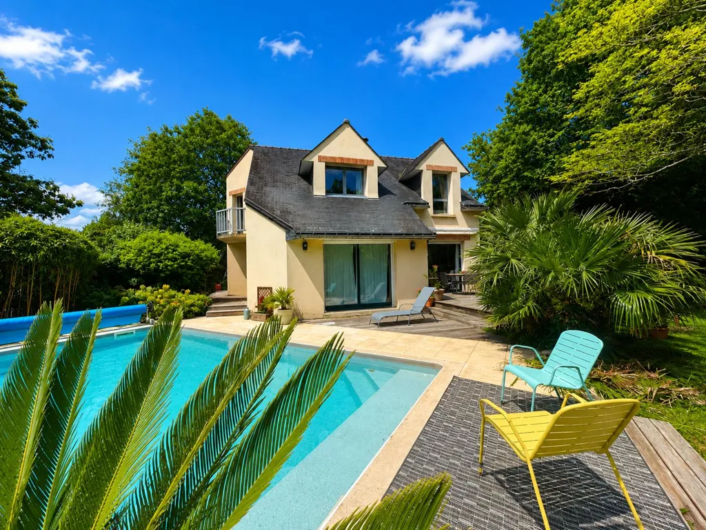 Piscine - Maison au Calme avec Piscine près de Vannes