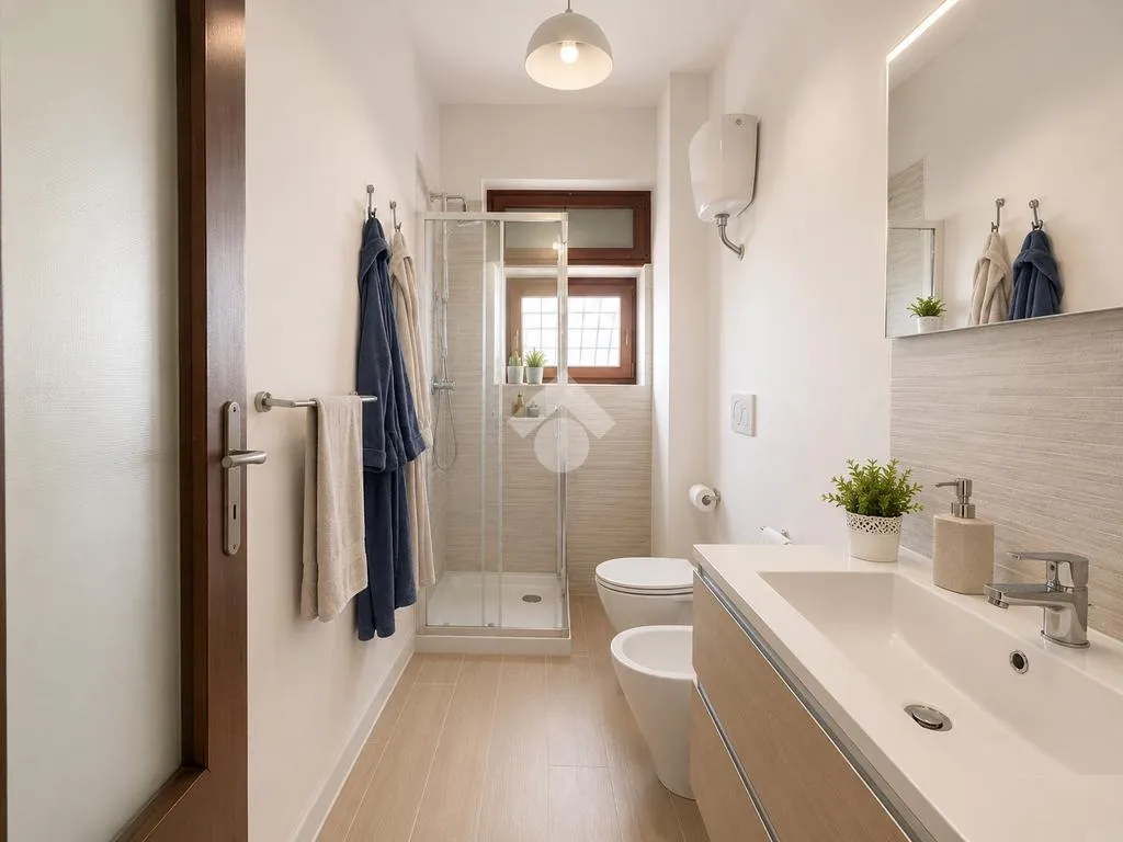 Salles de bain - Ground Floor Trilocale in University Area, Lecce