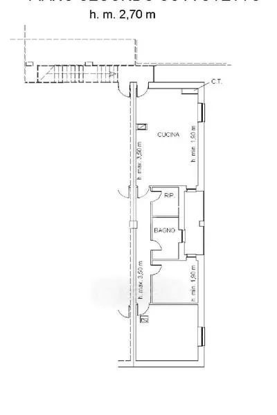 Plan - Modern Flat with Balcony in Narzole