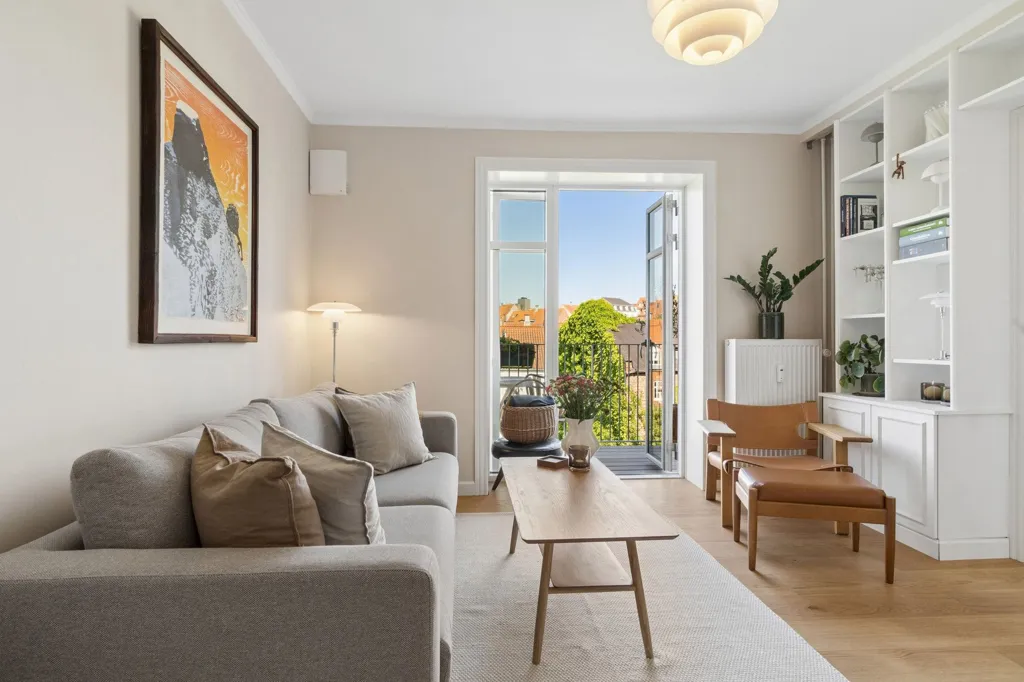 Soggiorno - Apartment with Original Features in Aarhus C