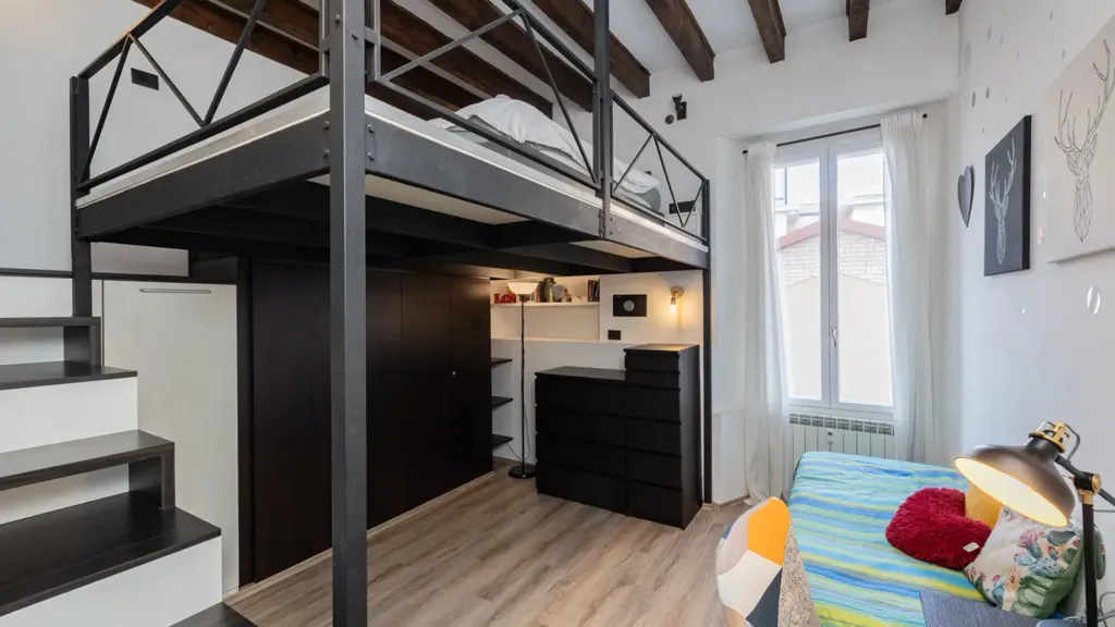 Camere da letto - Rustic-Style Flat with Terrace in Milan