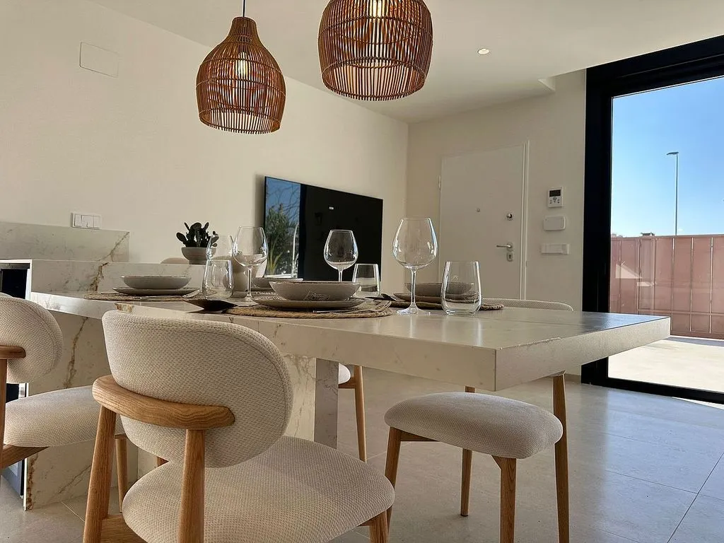 Söögituba - Luxury Semidetached House with Pool in Santiago de la Ribera