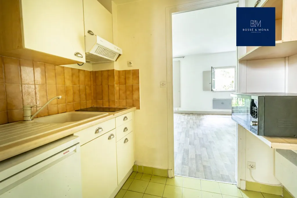Cucina - Studio with Garden View near Place Monge
