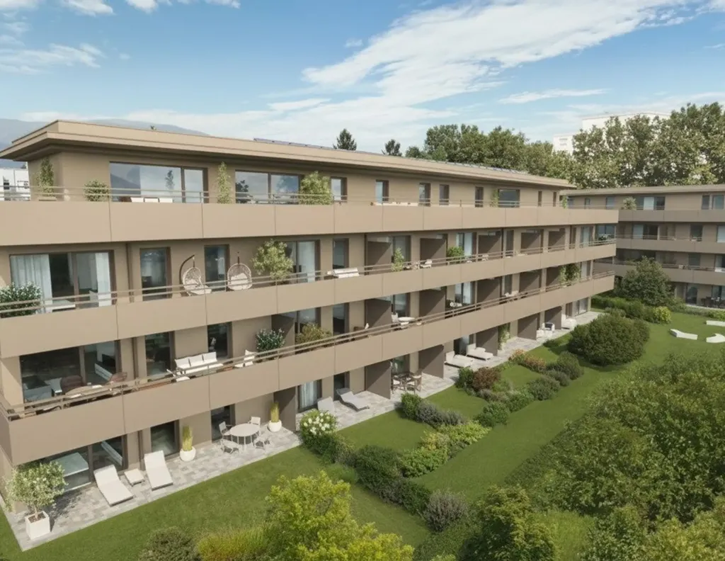 Vue aérienne - Modern Ground Floor Flat with Large Terrace in Andritz