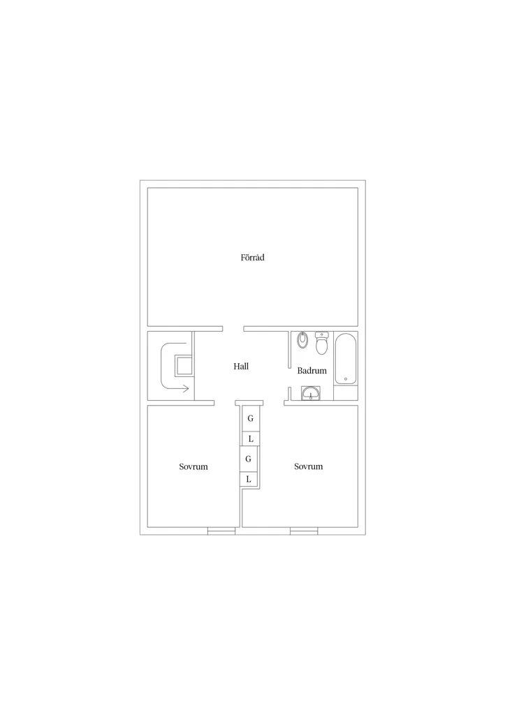 Planimetria - Terraced House with Garden in Stuvsta
