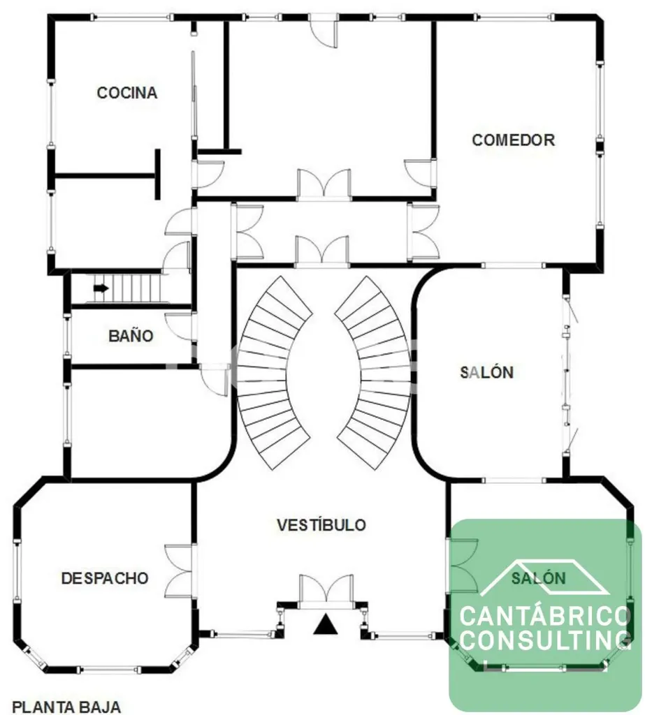 Plaan - Stone Villa with Terrace in Navia