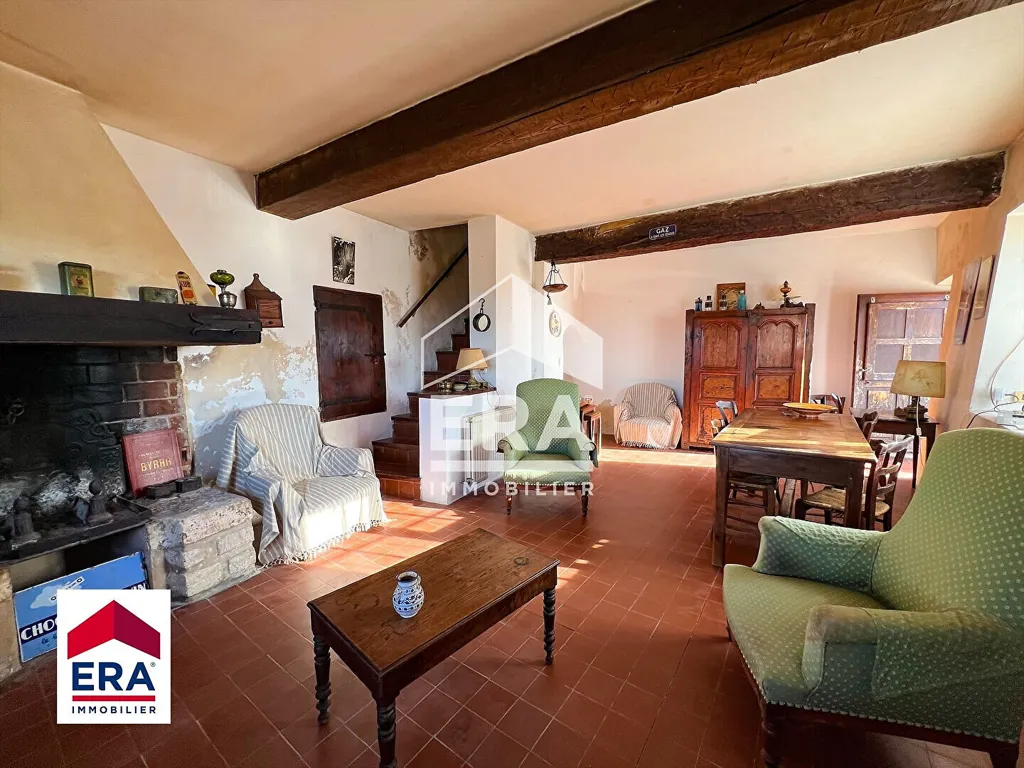 Séjour - Maison en Pierre avec Jardin à Bédoin