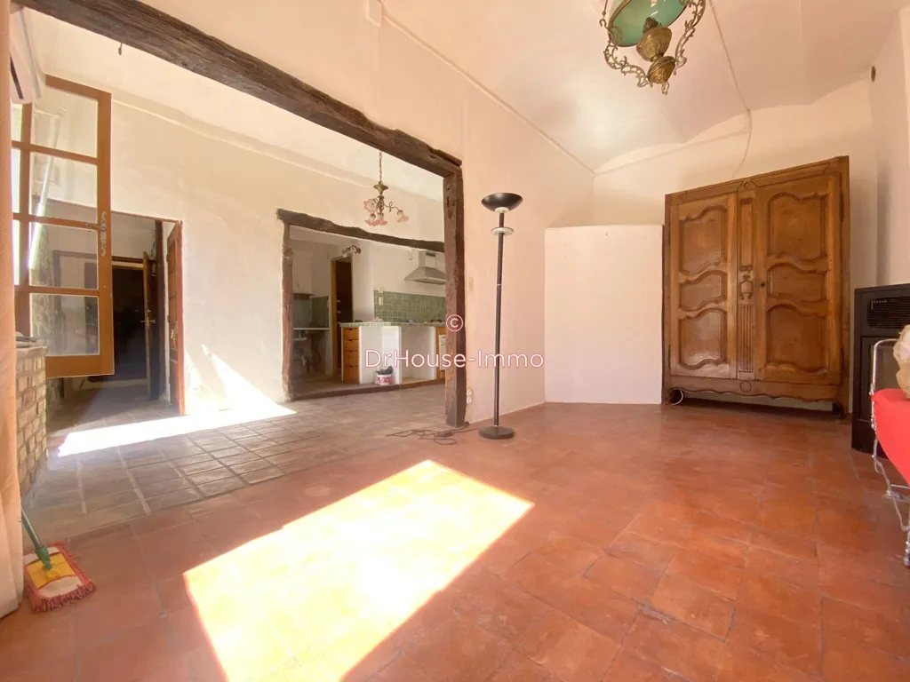 Séjour - Maison de Village en Pierre avec Balcon à Mirabel