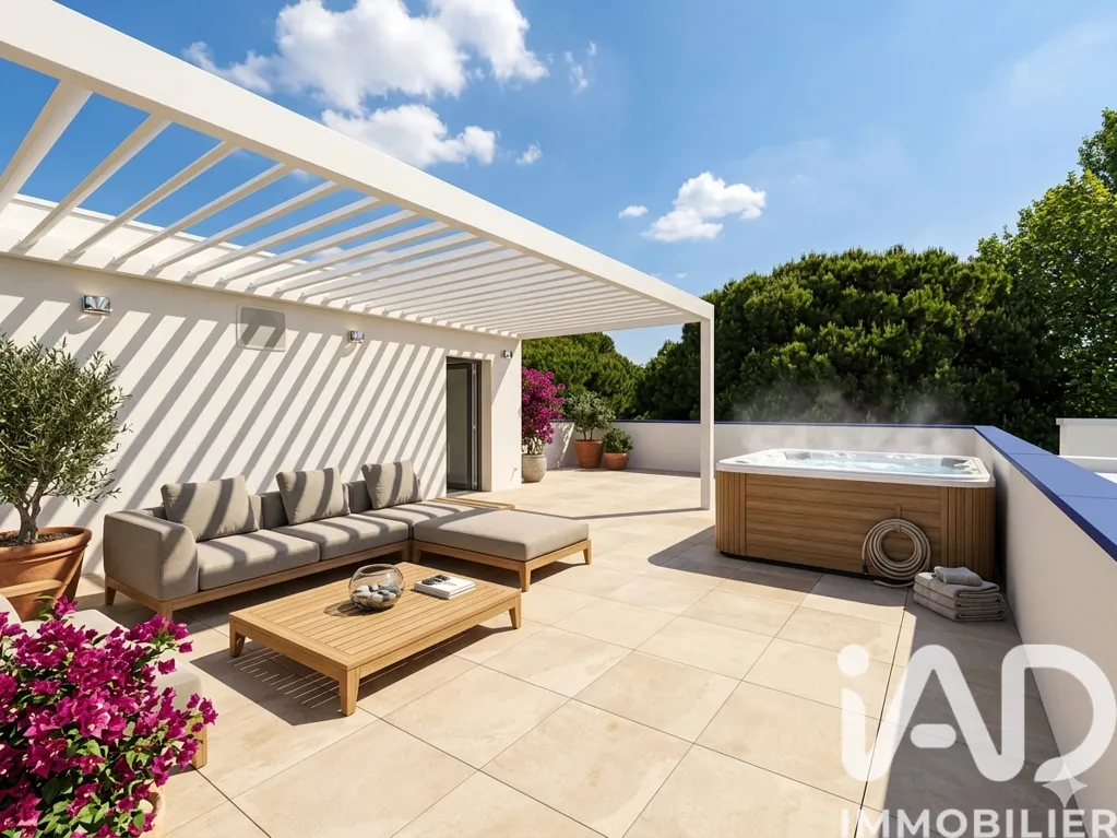 Terrace - Modern Apartment with Rooftop in La Grande-Motte