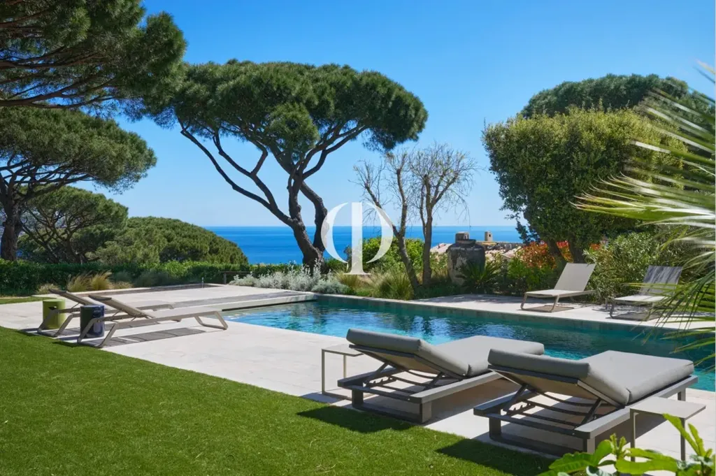 Piscine - Bastide Contemporaine avec Vue Mer à Sainte-Maxime