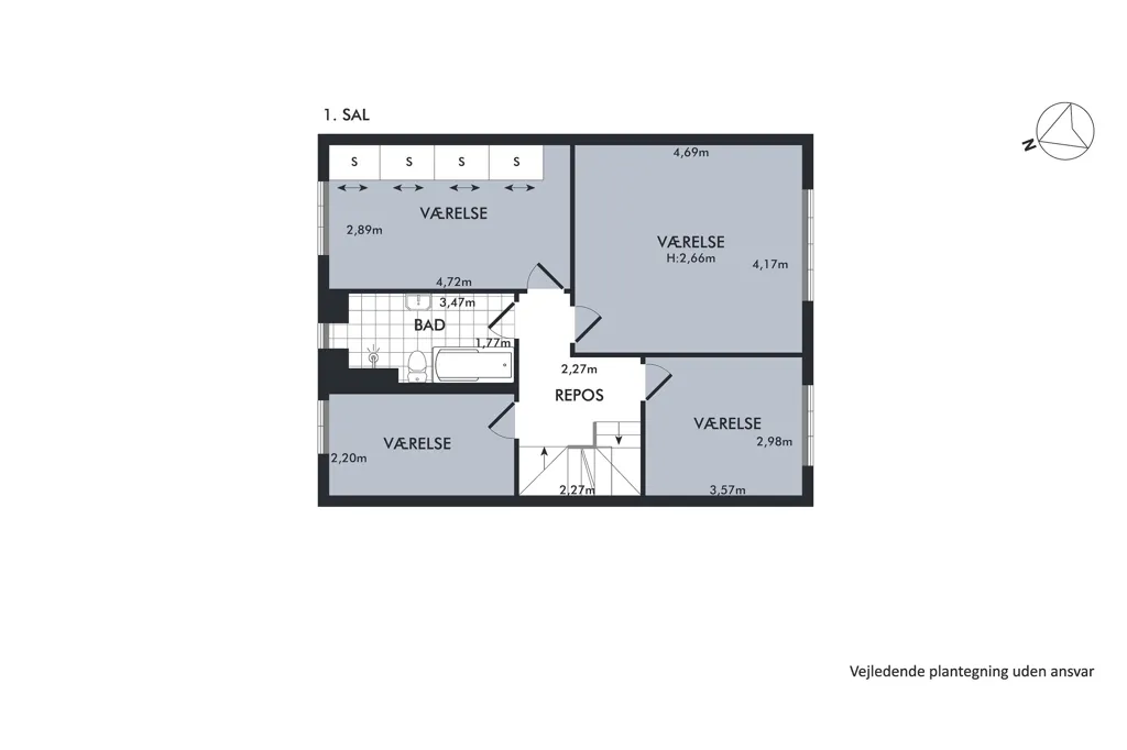Plaan - Architectural Row House with Garden in Fuglebakke