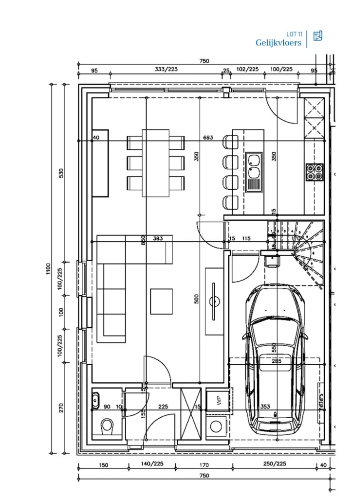 Floor Plan - Modern Open-Plan New Build in Evergem