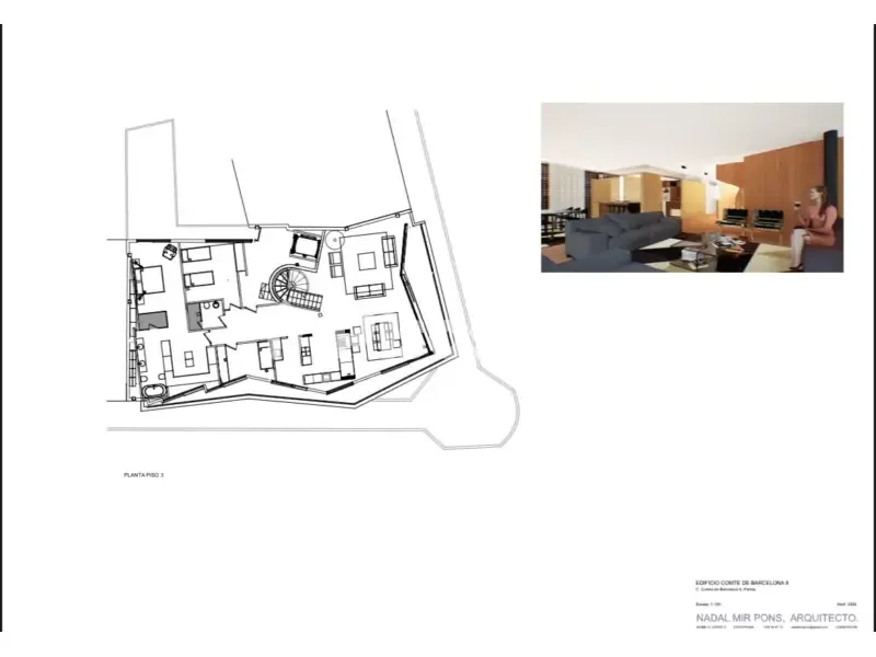 Planimetria - Modern Flat with Terrace in Es Camp d'en Serralta