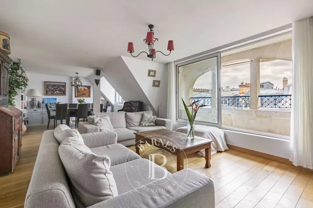 Séjour - Appartement Familial avec Vue Tour Eiffel à Paris 15