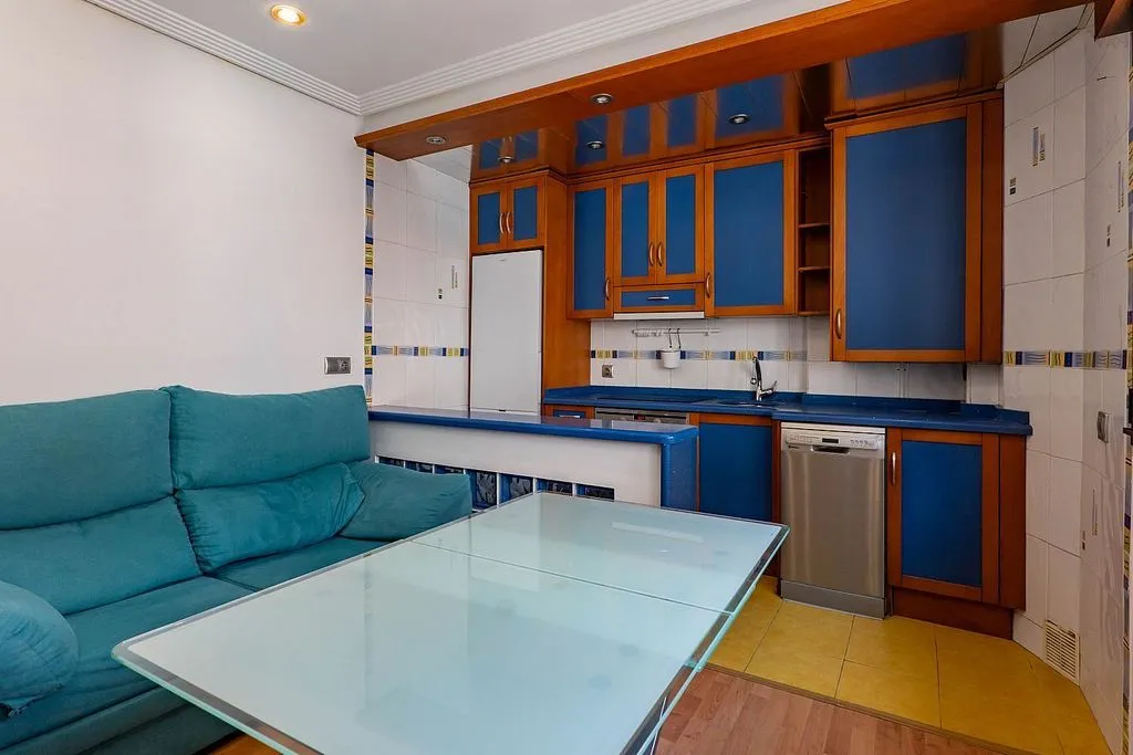Köök - Apartment with Trunk Space in Gijón Centre