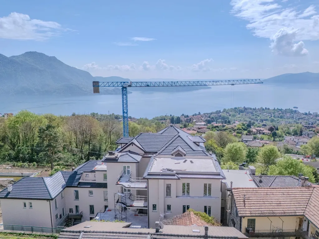 Vue aérienne - Duplex with Lake View in Arizzano