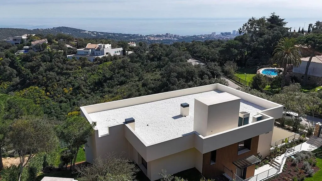Vue aérienne - Newly Built Villa with Sea Views in Platja d'Aro