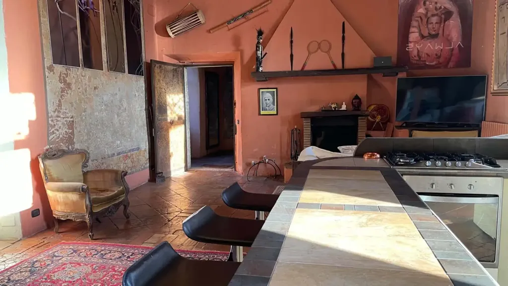 Cuisine - Studio Apartment with Private Garden in Rome