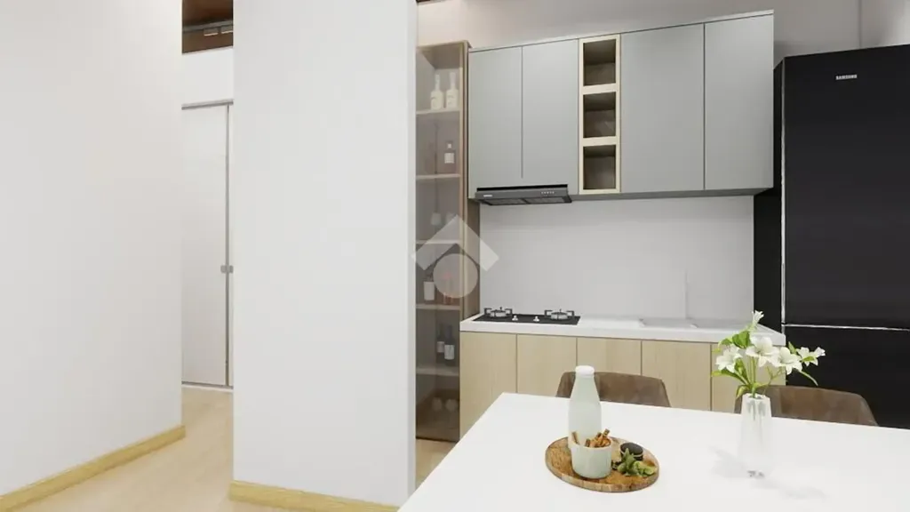 Kitchen - Modern Apartment with Balcony in Poiano, Verona