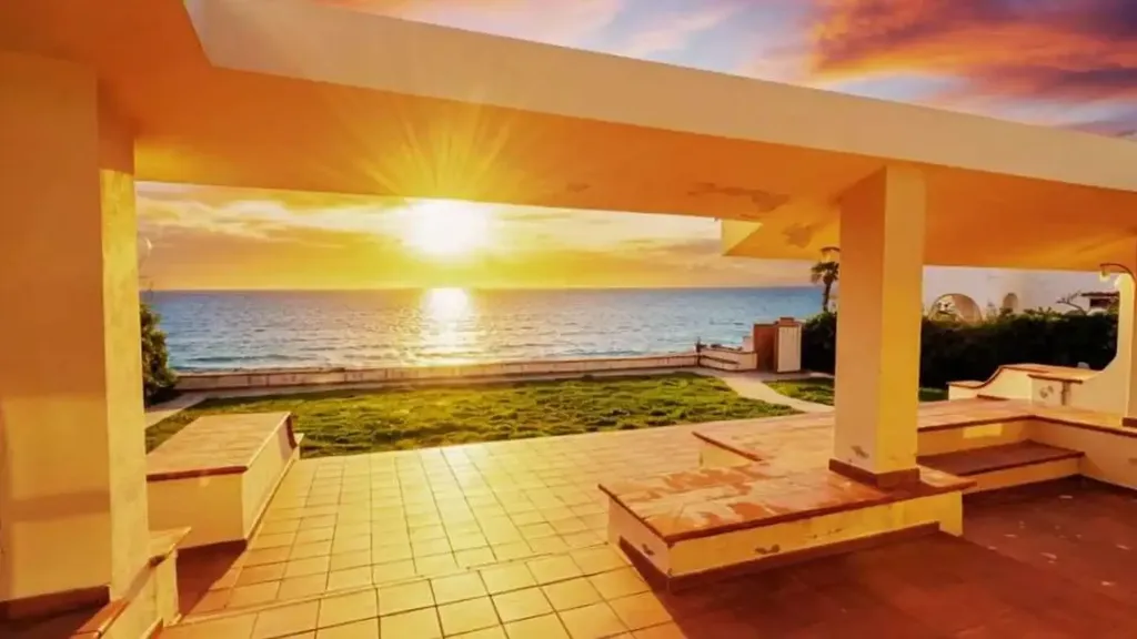 Terrasse - Villa with Sea View in Belvedere Marittimo