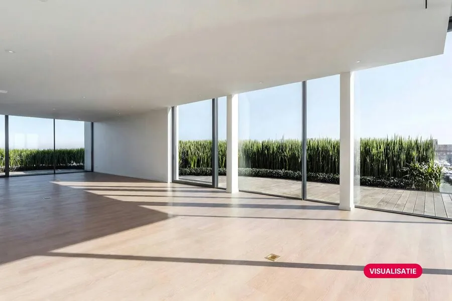Séjour - Penthouse avec Vue sur la Leie à Kortrijk