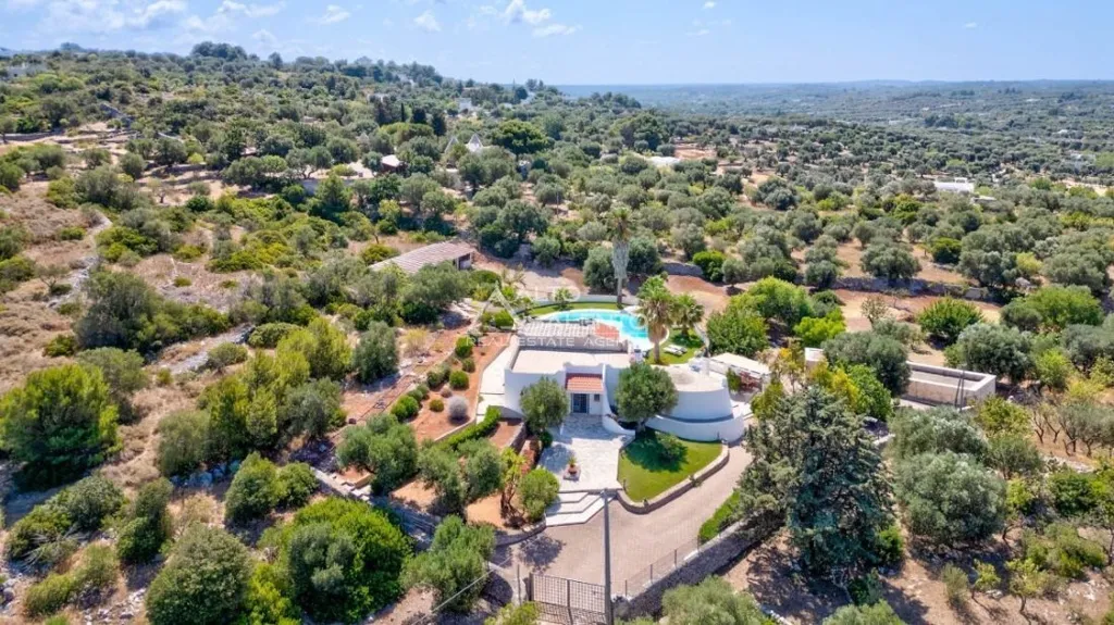 Aerial - Renovated Villa with Pool near Ostuni