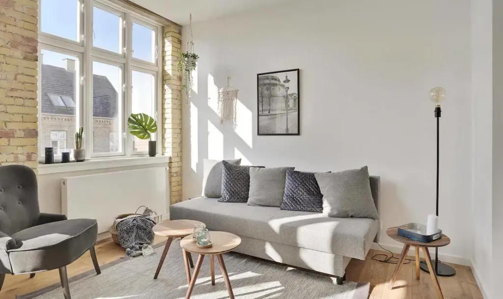 Séjour - One-Bedroom Flat with High Ceilings in Frederiksberg C