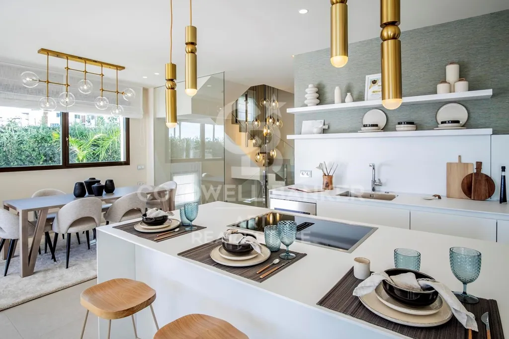 Köök - Modern Villa with Sea View in Estepona