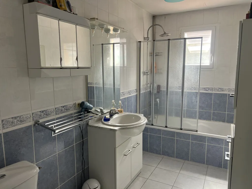Salles de bain - Maison de Plain Pied avec Garage et Jardin à Lizac