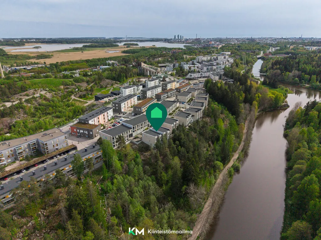Õhuvaade - Maja asukohas Helsinki