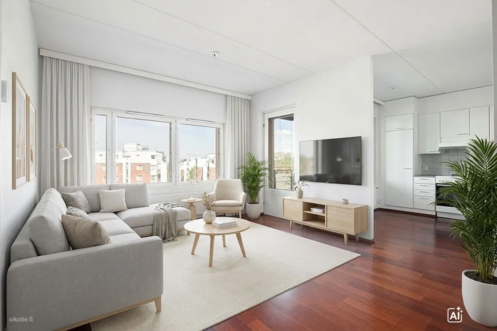 Elutuba - Bright Apartment with Balcony in Lahti Centre