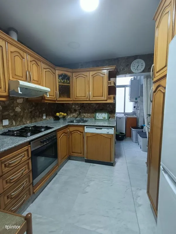 Köök - Furnished Flat with Terrace in Cáceres Centre