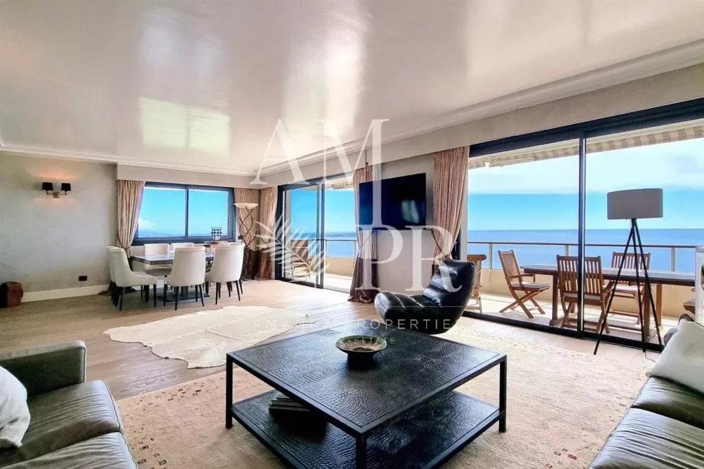 Séjour - Appartement de Prestige avec Vue Mer à Cannes