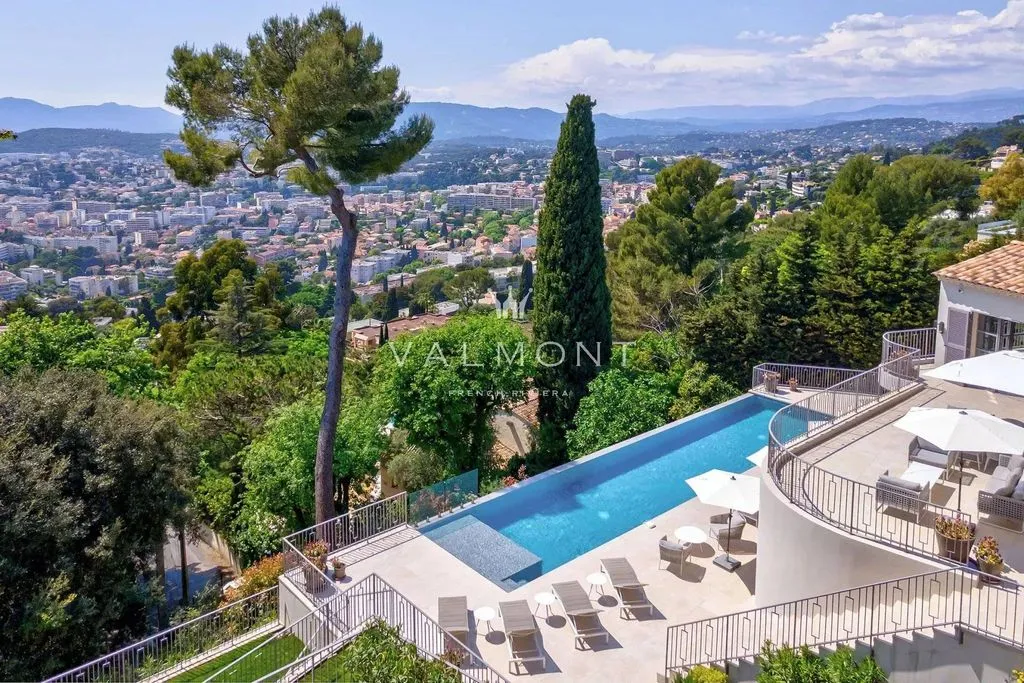 Piscine - Villa de Luxe avec Vue Mer à Cannes