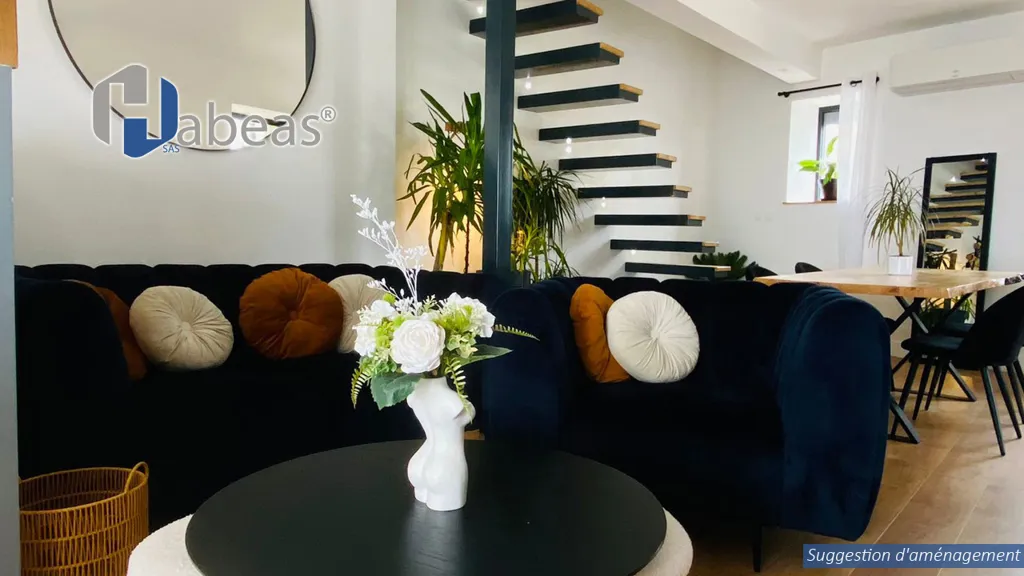 Séjour - Maison Charmante avec Vue Dégagée à Chabaniere