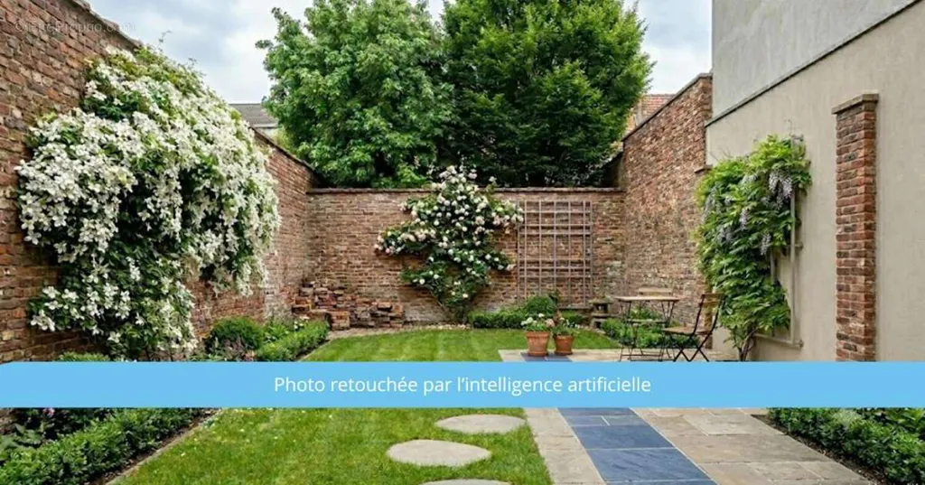 Jardin - Maison de ville avec cour au centre de Cambrai