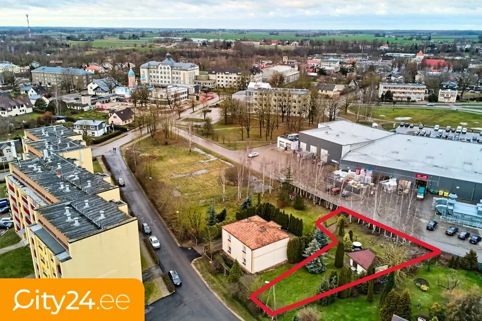 Õhuvaade - Compact Home with Garden in Bauska Centre