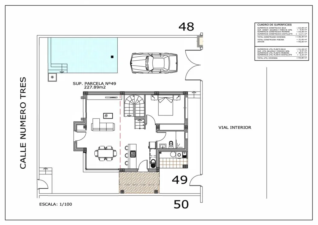 Plan - Chalet with Pool and Terrace in Rojales