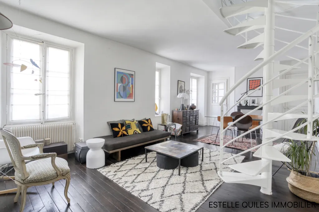 Séjour - Appartement Duplex de Charme à Versailles Notre-Dame