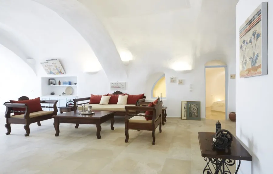 Soggiorno - Villa with Sea View in Santorini