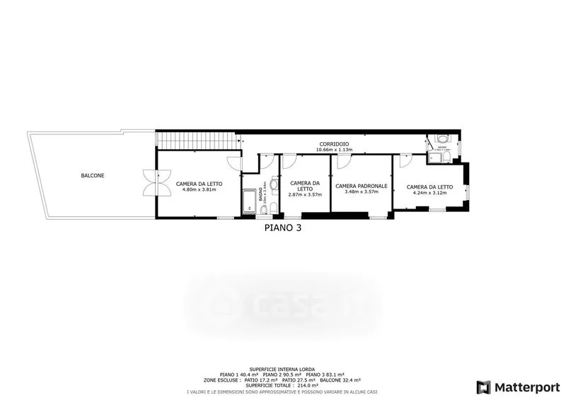 Plan - Casale with Pool in Godiasco Salice Terme