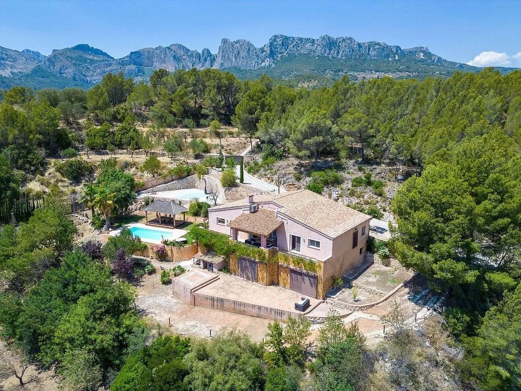 Vue aérienne - Villa with Pool and Terrace in Callosa d'En Sarrià
