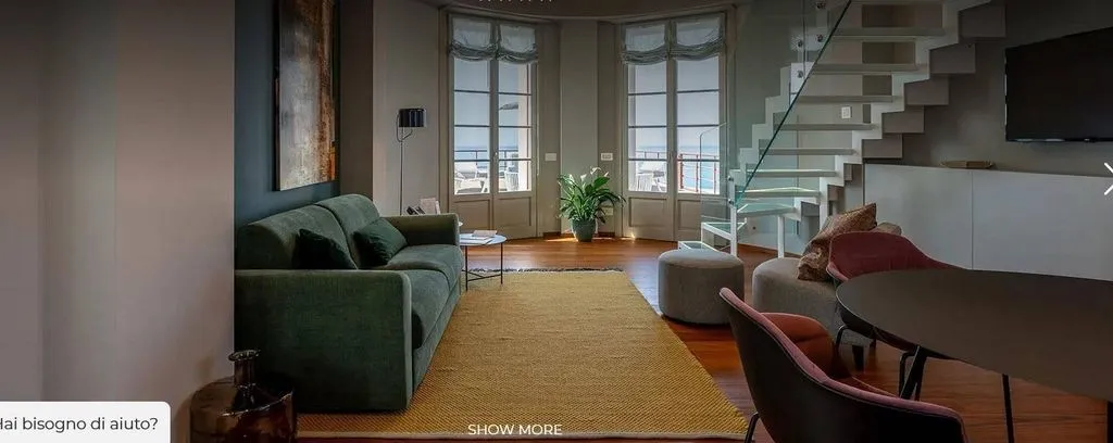 Séjour - Luxury Apartment with Sea View in Chiavari